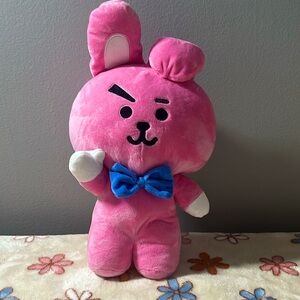 Official BT21 Line Friends Friendly COOKY Blue Bow Tie BTS Plush 15"